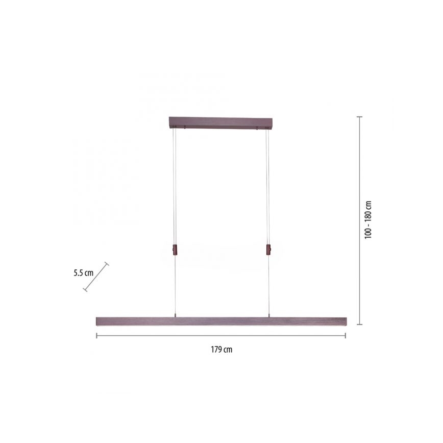 Paul Neuhaus 2568-24 - Dimbare LED hanglamp aan een koord ADRIANA LED/14W/230V 2700-5000K