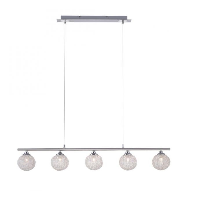 Paul Neuhaus 2790-55 - Hanglamp aan een ketting WOMBLE 5xG9/28W/230V