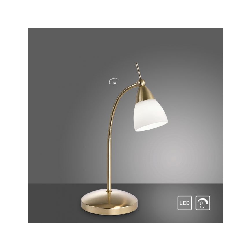 Paul Neuhaus 4001-60 - Dimbaar LED touch tafellampje PINO 1xG9/3W/230V goud