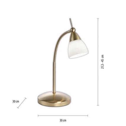 Paul Neuhaus 4001-60 - Dimbaar LED touch tafellampje PINO 1xG9/3W/230V goud