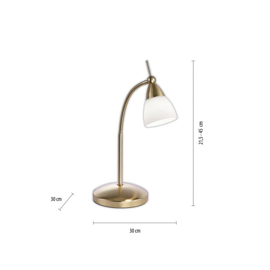 Paul Neuhaus 4001-60 - Dimbaar LED touch tafellampje PINO 1xG9/3W/230V goud