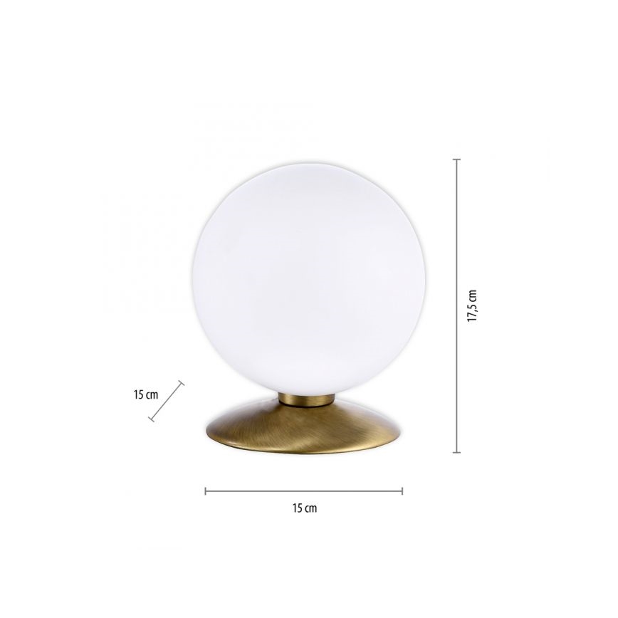 Paul Neuhaus 4013-11 - Dimbaar LED touch tafellampje BUBBA 1xG9/3W/230V messing
