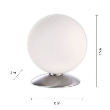 Paul Neuhaus 4013-55 - Dimbaar LED touch tafellampje BUBBA 1xG9/3W/230V mat chroom