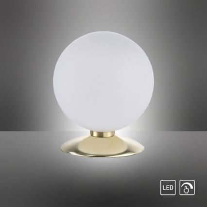 Paul Neuhaus 4013-60 - Dimbaar LED touch tafellampje BUBBA 1xG9/3W/230V goud