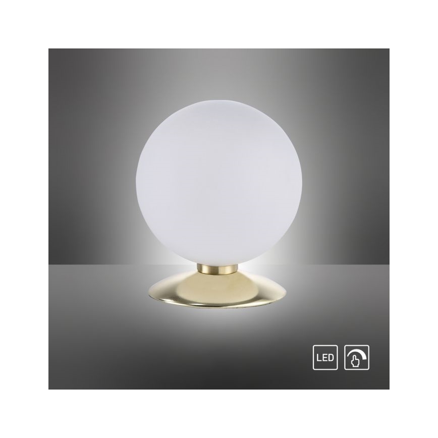 Paul Neuhaus 4013-60 - Dimbaar LED touch tafellampje BUBBA 1xG9/3W/230V goud