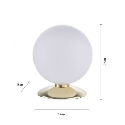 Paul Neuhaus 4013-60 - Dimbaar LED touch tafellampje BUBBA 1xG9/3W/230V goud