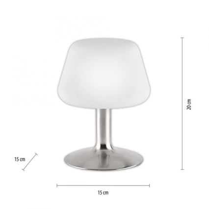 Paul Neuhaus 4078-55 - Dimbaar LED touch tafellampje TILL 1xG9/3W/230V mat chroom