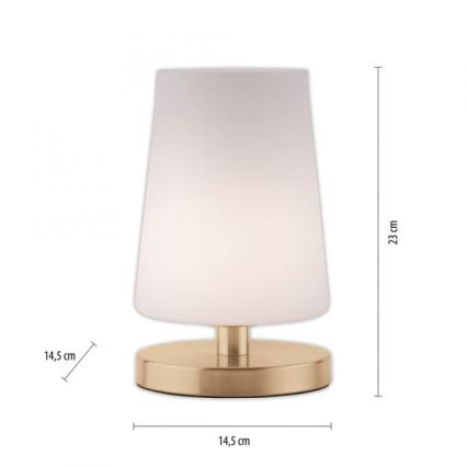 Paul Neuhaus 4146-60 - Dimbare LED Tafel Lamp met Touch Aansturing SONJA 1xG9/3W/230V messing