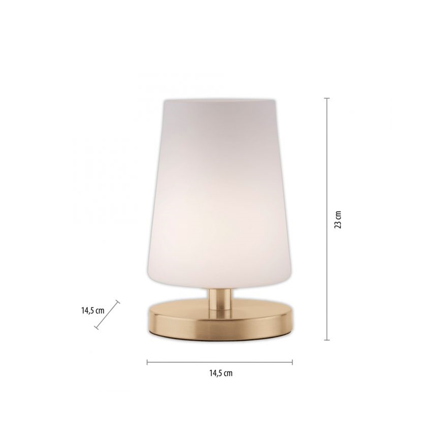 Paul Neuhaus 4146-60 - Dimbare LED Tafel Lamp met Touch Aansturing SONJA 1xG9/3W/230V messing