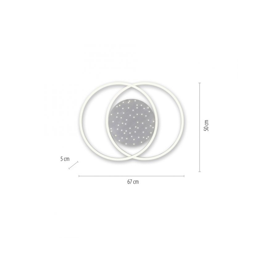 Paul Neuhaus 6025-55 - LED dimbare plafondlamp YUKI LED/48W/230V + afstandsbediening
