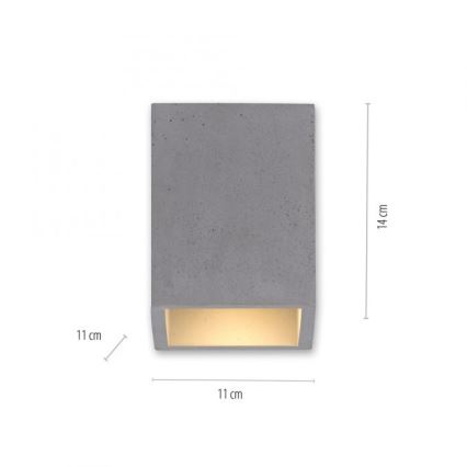 Paul Neuhaus 6161-22 - Spot ETON 1xGU10/10W/230V beton