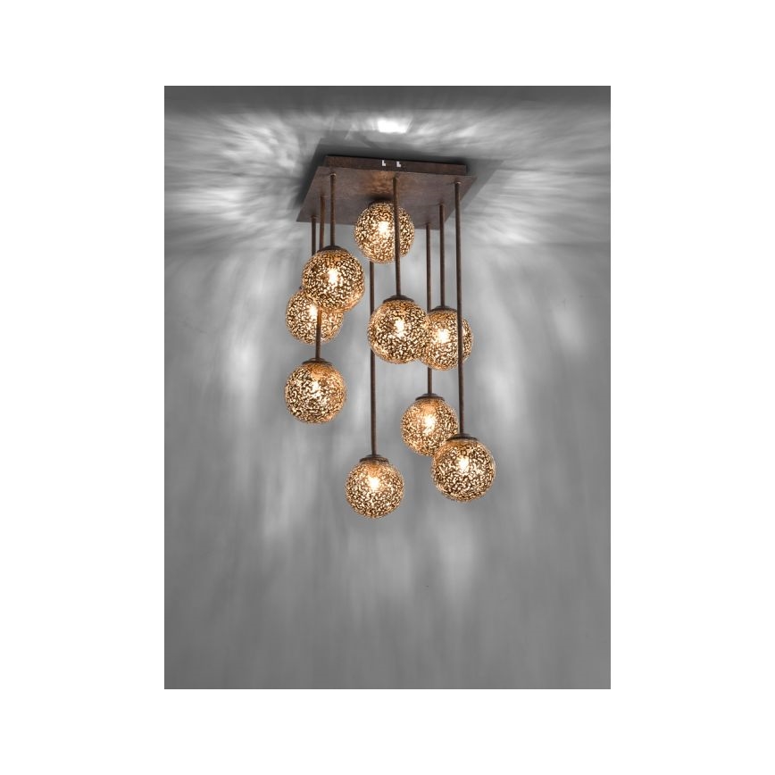 Paul Neuhaus 6238-48 - Hanglamp met vaste pendel GRETA 9xG9/40W/230V