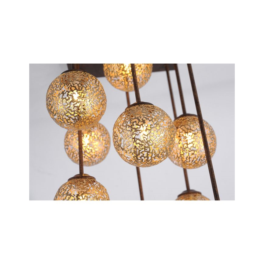 Paul Neuhaus 6238-48 - Hanglamp met vaste pendel GRETA 9xG9/40W/230V