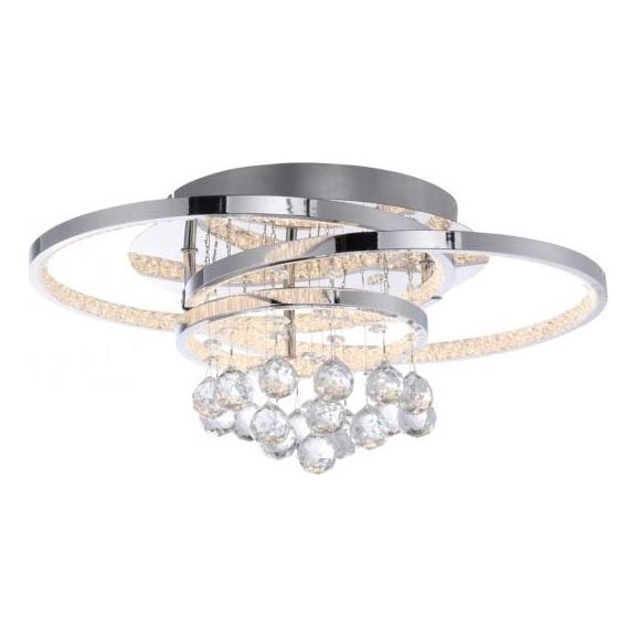 Paul Neuhaus 6267-17 - Dimbare LED plafondlamp ROTAZO LED/32W/230V diameter 45 cm glanzend chroom