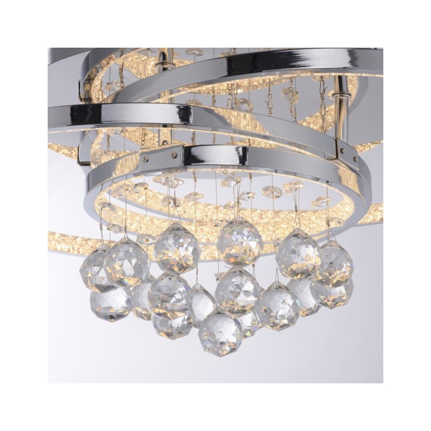 Paul Neuhaus 6267-17 - Dimbare LED plafondlamp ROTAZO LED/32W/230V diameter 45 cm glanzend chroom