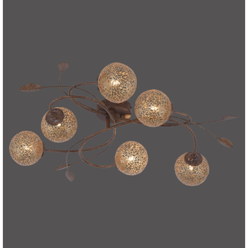 Paul Neuhaus 6398-48 - Plafondlamp GRETA 6xG9/40W/230V