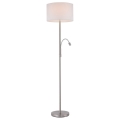 Paul Neuhaus 646-55 - Dimbare Staande LED Lamp ROBIN 1xE27/40W/230V + LED/2,1W wit