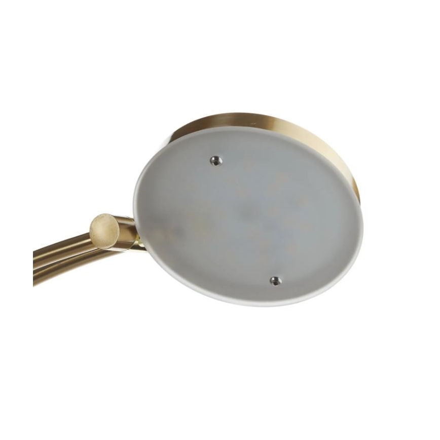 Paul Neuhaus 655-60 - LED dimbare vloerlamp ALFRED LED/28W/230V+LED/4W/230V messing