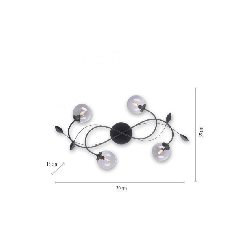 Paul Neuhaus 6724-18 - LED Hanglamp voor Oppervlak Montage WIDOW 4xG9/3W/230V