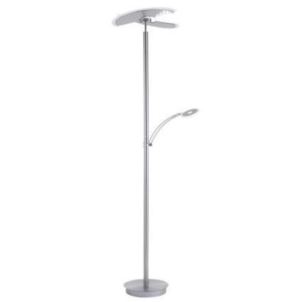 Paul Neuhaus 673-55 - LED dimbare vloerlamp ARTUR 2xLED/21W/230V+LED/6W glanzend chroom