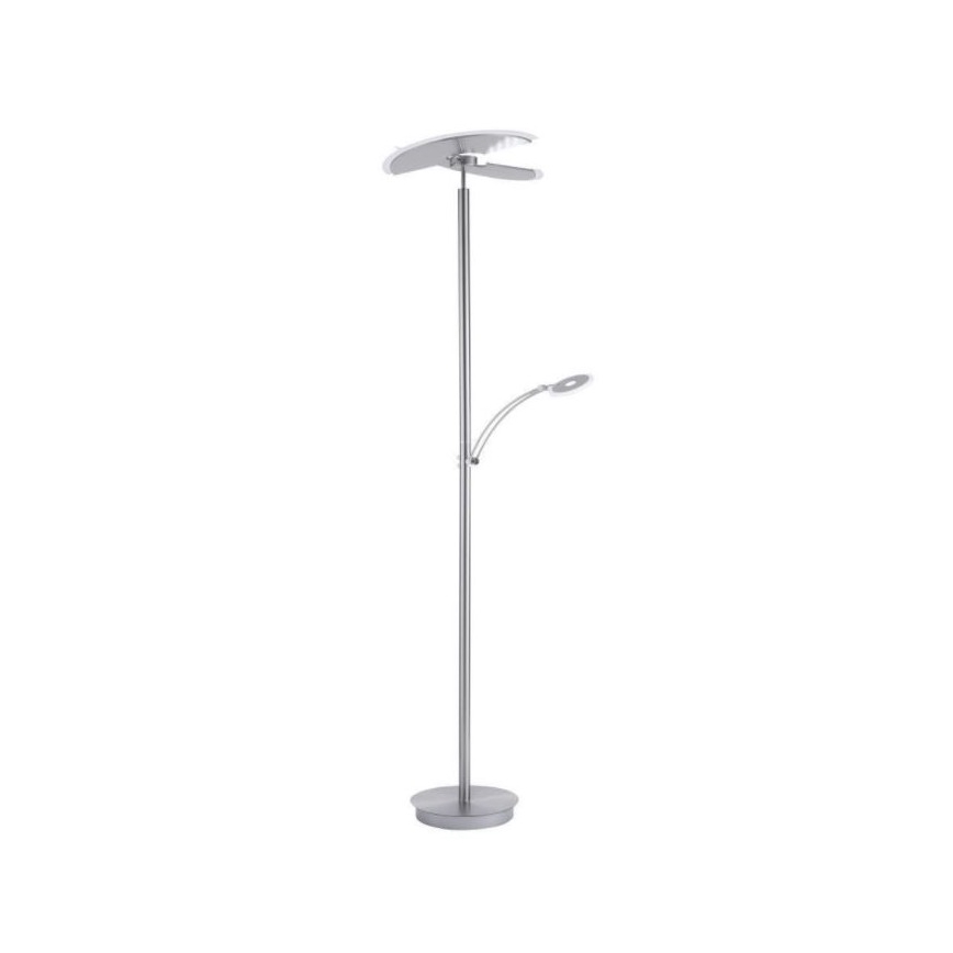Paul Neuhaus 673-55 - LED dimbare vloerlamp ARTUR 2xLED/21W/230V+LED/6W glanzend chroom