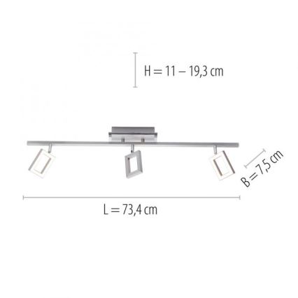 Paul Neuhaus 6959-55 - LED Spot INIGO 3xLED/4,2W/230V