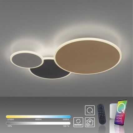 Paul Neuhaus 8007-70 - LED dimbare plafondlamp Q-PIATO LED/35W/230V 2700-5000K Wi-Fi + afstandsbediening