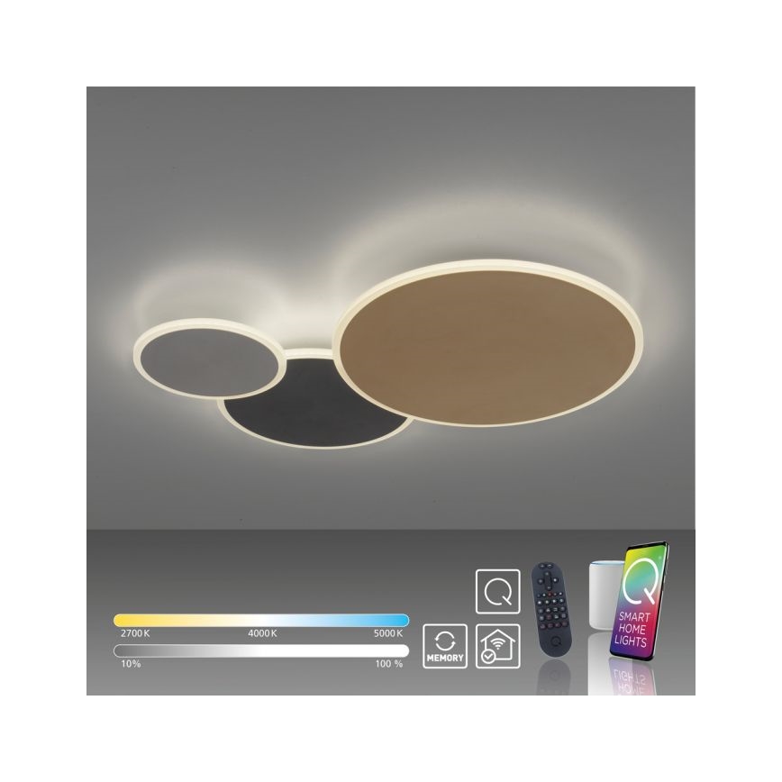 Paul Neuhaus 8007-70 - LED dimbare plafondlamp Q-PIATO LED/35W/230V 2700-5000K Wi-Fi + afstandsbediening