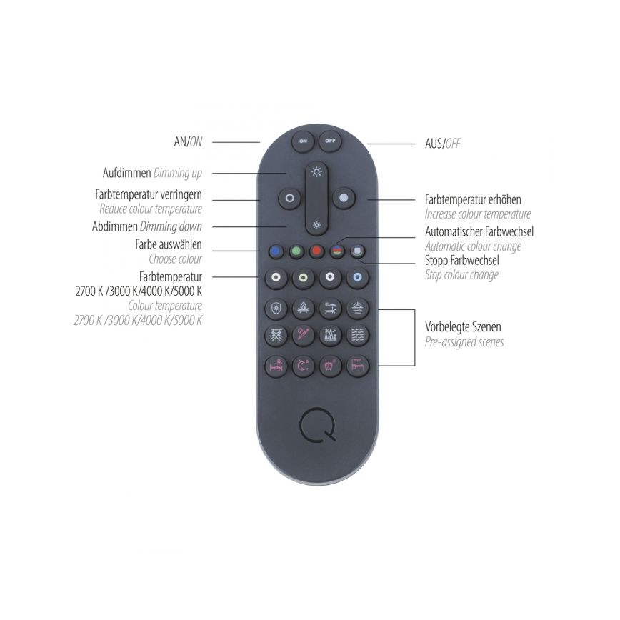Paul Neuhaus 8007-70 - LED dimbare plafondlamp Q-PIATO LED/35W/230V 2700-5000K Wi-Fi + afstandsbediening