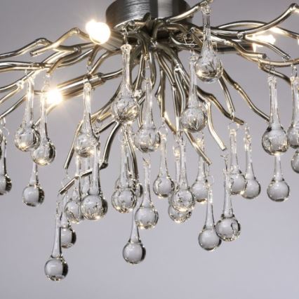 Paul Neuhaus 8090-55 - Bevestigde hanglamp ICICLE 4xG9/40W/230V 30x60 cm glanzend chroom