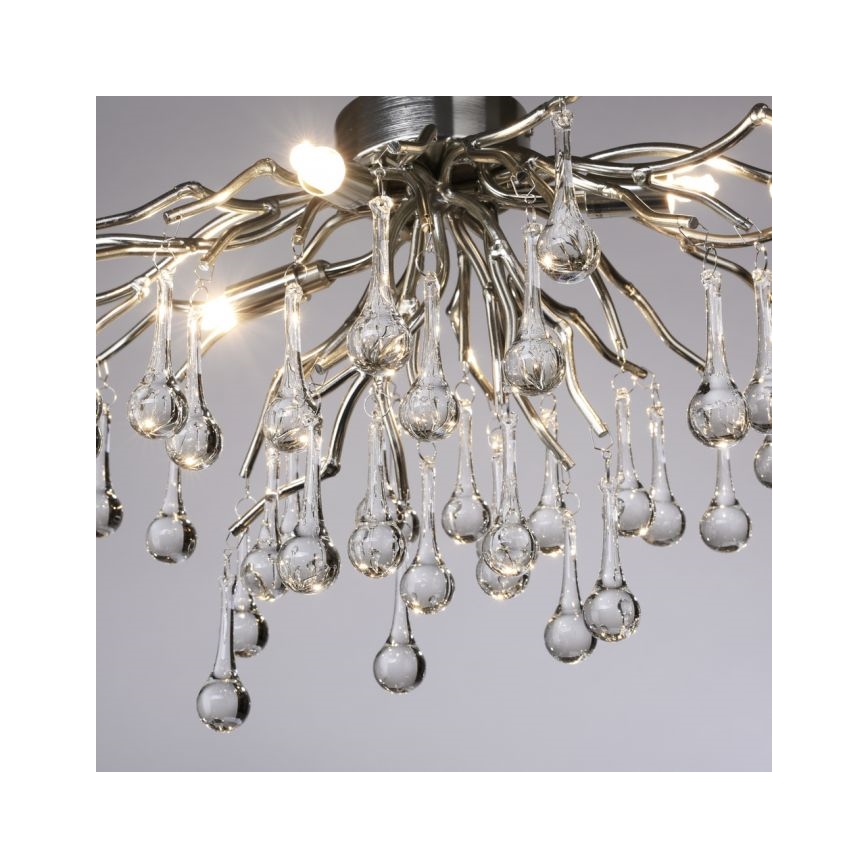 Paul Neuhaus 8090-55 - Bevestigde hanglamp ICICLE 4xG9/40W/230V 30x60 cm glanzend chroom