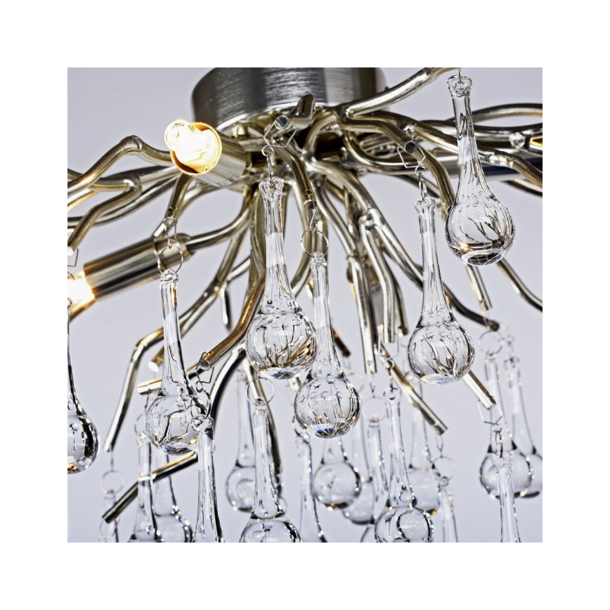 Paul Neuhaus 8090-55 - Bevestigde hanglamp ICICLE 4xG9/40W/230V 30x60 cm glanzend chroom