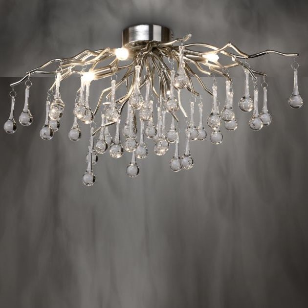 Paul Neuhaus 8090-55 - Bevestigde hanglamp ICICLE 4xG9/40W/230V 30x60 cm glanzend chroom