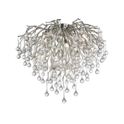 Paul Neuhaus 8091-55 - Bevestigde hanglamp ICICLE 9xG9/40W/230V diameter 50 cm glanzend chroom