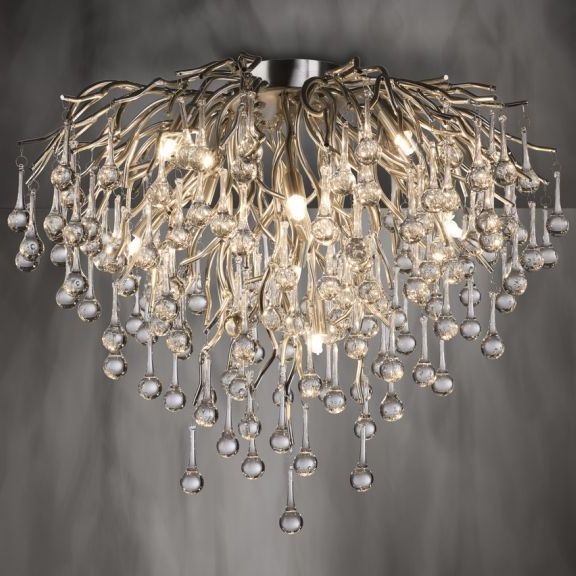 Paul Neuhaus 8091-55 - Bevestigde hanglamp ICICLE 9xG9/40W/230V diameter 50 cm glanzend chroom