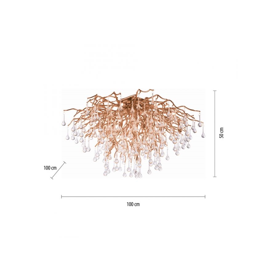 Paul Neuhaus 8092-11 - Plafondlamp ICICLE 14xG9/40W/230V
