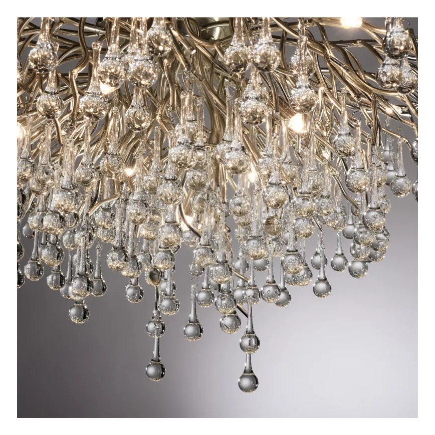 Paul Neuhaus 8092-55 - Opbouwkroonluchter ICICLE 14xG9/40W/230V Ø 100 cm glanzend chroom