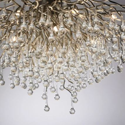 Paul Neuhaus 8092-55 - Opbouwkroonluchter ICICLE 14xG9/40W/230V Ø 100 cm glanzend chroom