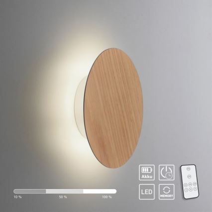 Paul Neuhaus 8152-79 - LED dimbare wandlamp PUNTUA LED/1W/3,7V 2200 mAh + afstandsbediening