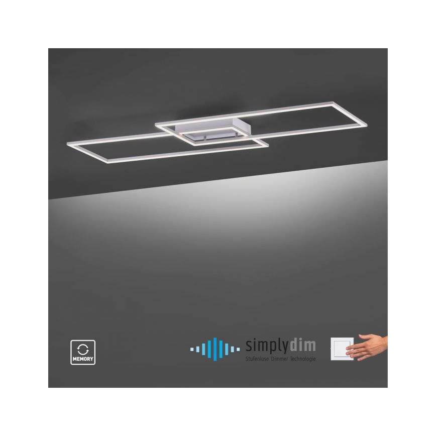 Paul Neuhaus 8194-55 - LED Plafondlamp dimbaar INIGO 2xLED/20W/230V