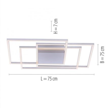 Paul Neuhaus 8256-55 - LED Plafondverlichting dimbaar INIGO 3xLED/16W/230V