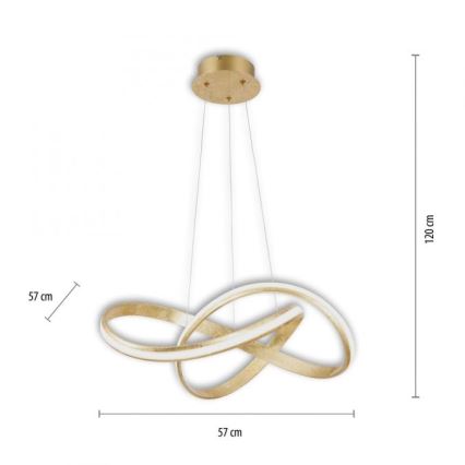 Paul Neuhaus 8291-12 - Dimbare LED hanglamp aan een koord MELINDA LED/30W/230V