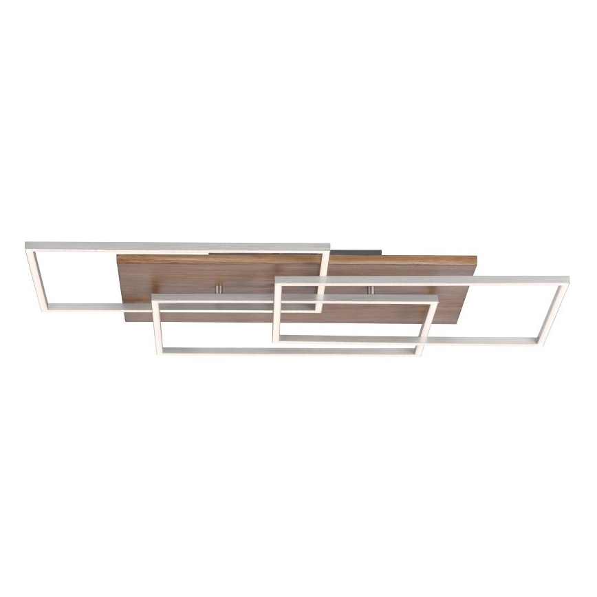 Paul Neuhaus 8330-79 - Dimbare LED bevestigde hanglamp PALMA 3xLED/12W/230V grenen + afstandsbediening