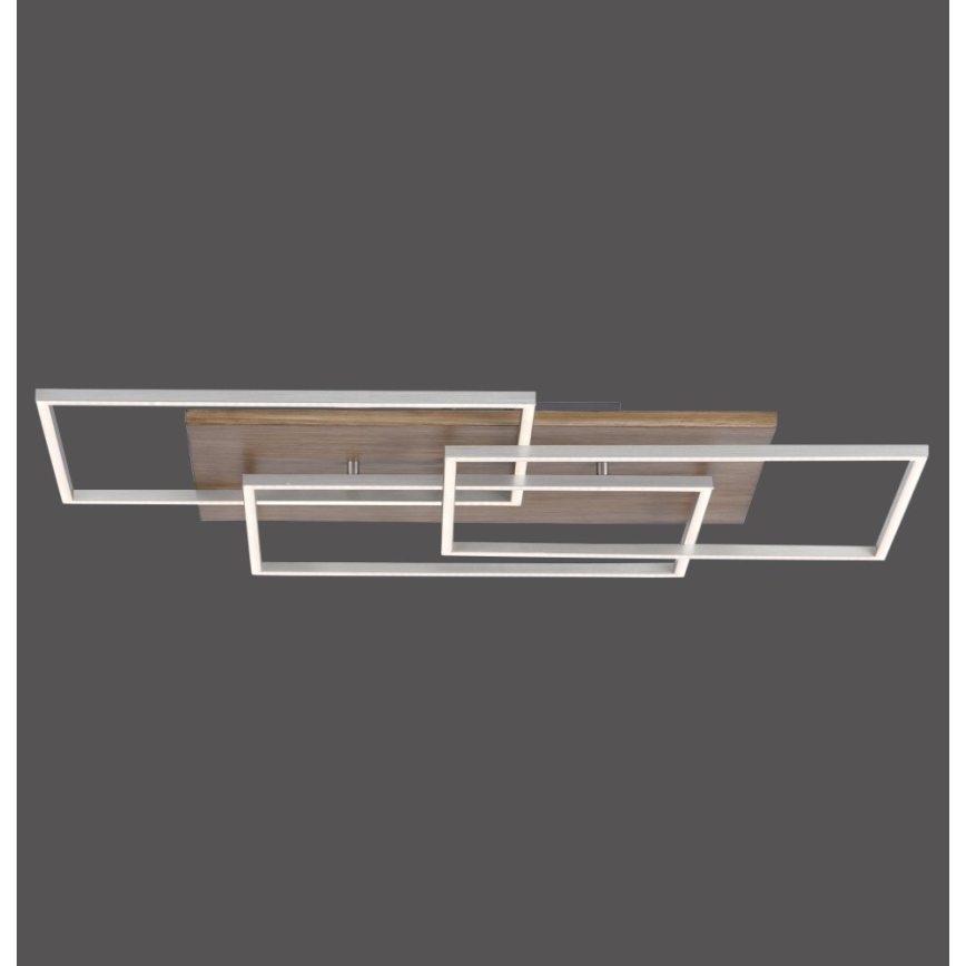Paul Neuhaus 8330-79 - Dimbare LED bevestigde hanglamp PALMA 3xLED/12W/230V grenen + afstandsbediening
