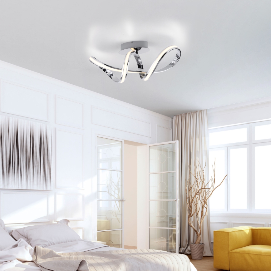 Paul Neuhaus 8331-17 - Dimbare LED bevestigde hanglamp MELINDA LED/30W/230V glanzend chroom