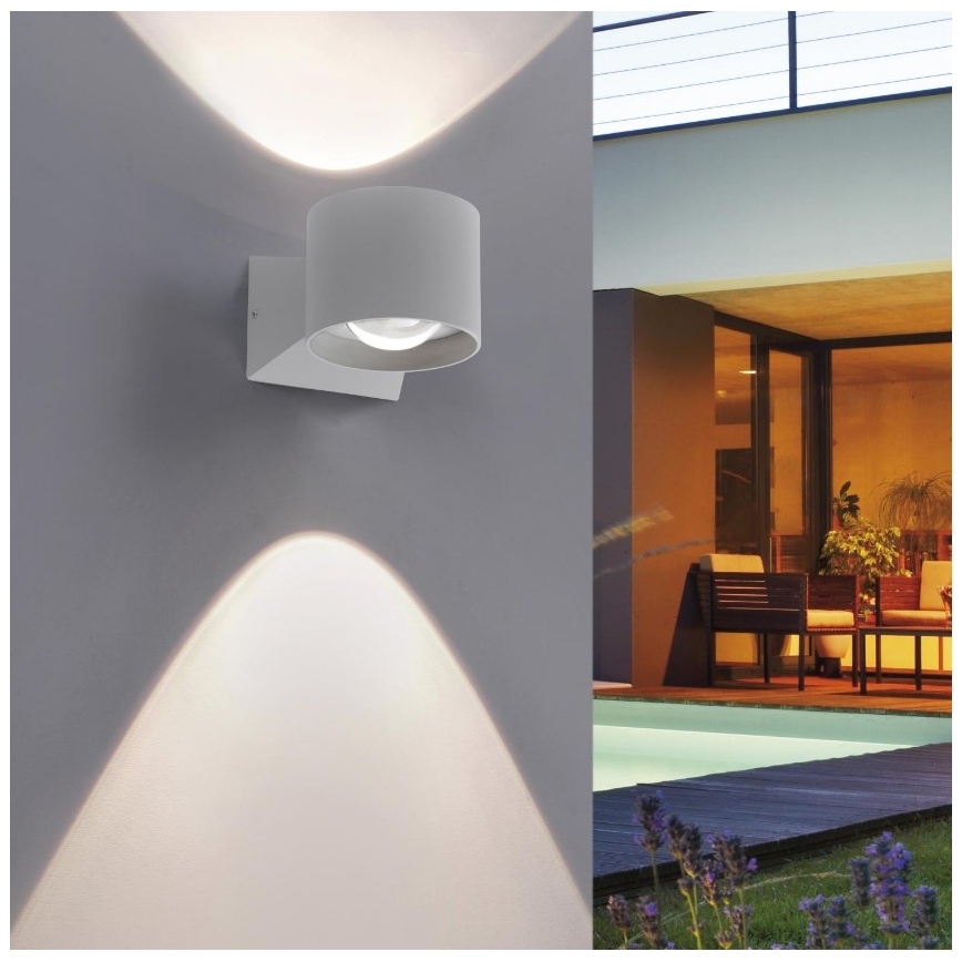 Paul Neuhaus 9441-21 - LED Wand Lamp voor Buiten TIMO 2xLED/2W/230V IP54