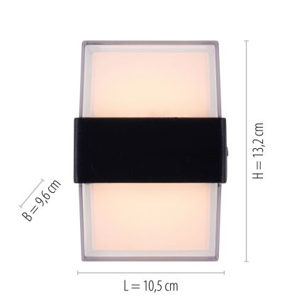 Paul Neuhaus 9480-13 - LED Wand Lamp voor Buiten CARA LED/8W/230V IP44