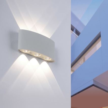 Paul Neuhaus 9488-21 - LED Wand Lamp voor Buiten CARLO 6xLED/0,8W/230V IP54