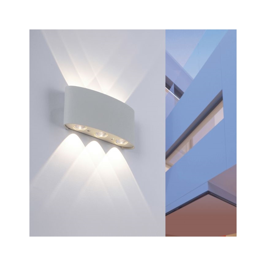 Paul Neuhaus 9488-21 - LED Wand Lamp voor Buiten CARLO 6xLED/0,8W/230V IP54