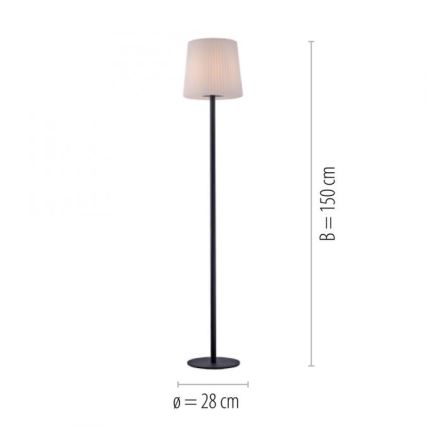 Paul Neuhaus 9501-13 - Staande Lamp voor Buiten FALTER 1xE27/25W/230V IP65